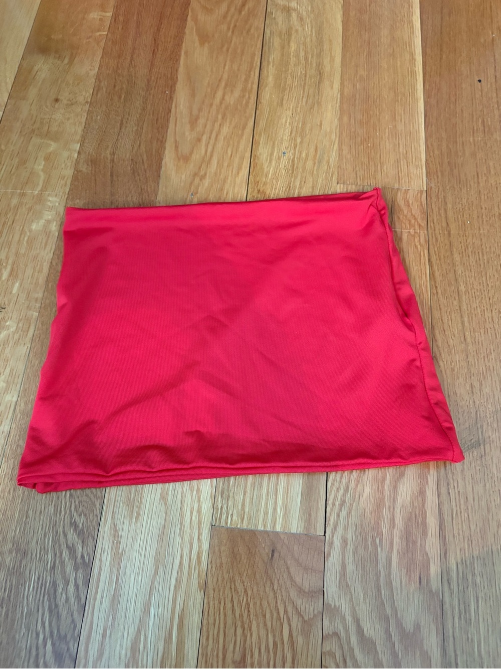 SHEIN Red Strapless Crop Tube Top